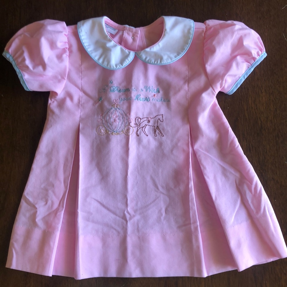 Cinderella Embroidered Dress EUC